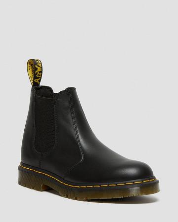 Dr Martens 2976 Slip Resistant Leren Werklaarzen Dames Zwart | NL 39MQZ